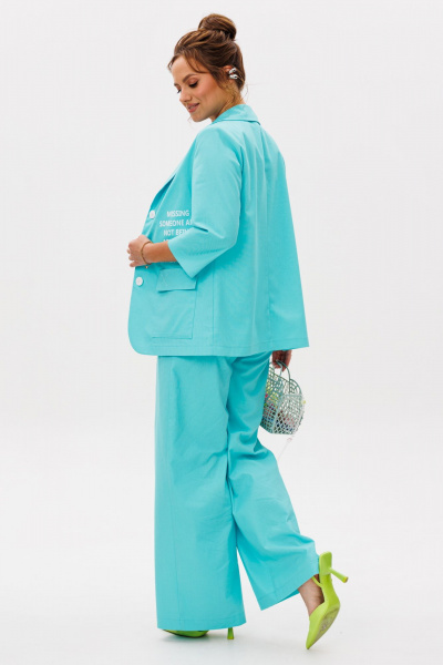 Брюки, жакет Mubliz 260 голубой - фото 27