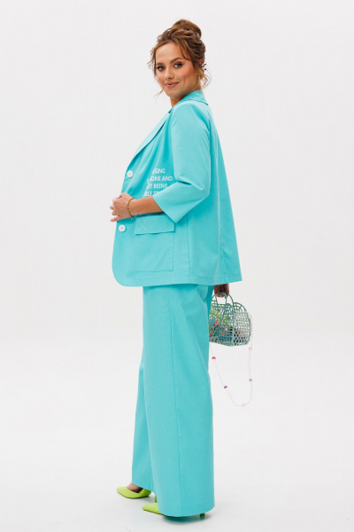 Брюки, жакет Mubliz 260 голубой - фото 25