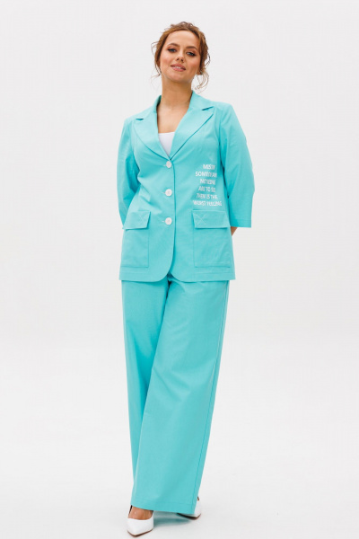 Брюки, жакет Mubliz 260 голубой - фото 15