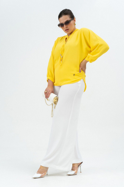 Блуза Andina 128 желтый - фото 15