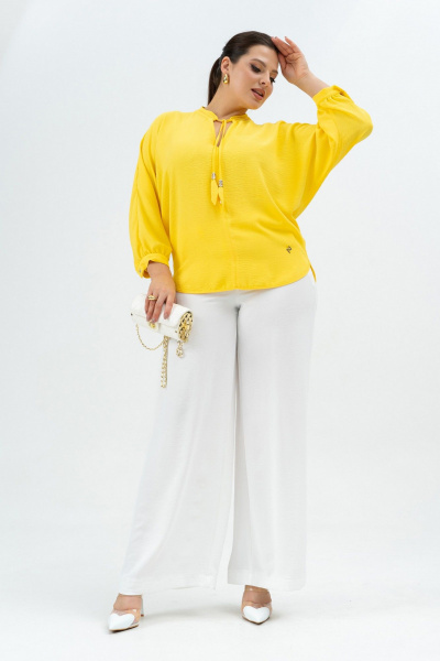 Блуза Andina 128 желтый - фото 7