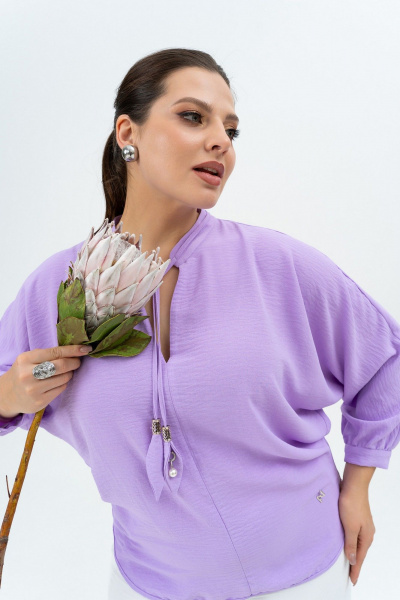 Блуза Andina 128-1 лаванда - фото 5