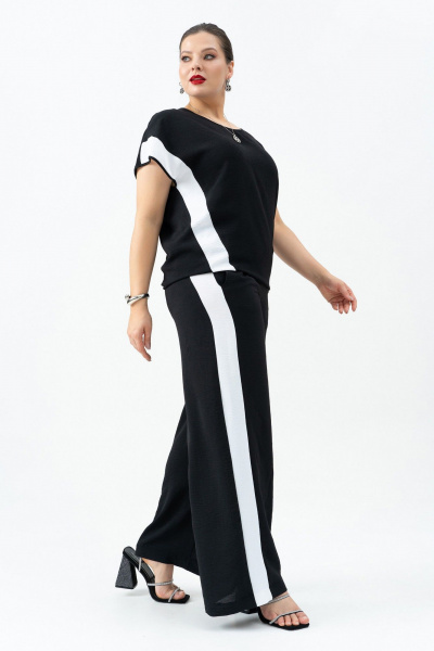 Блуза, брюки Andina 963 черн/белый - фото 19