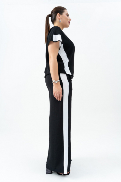 Блуза, брюки Andina 963 черн/белый - фото 7