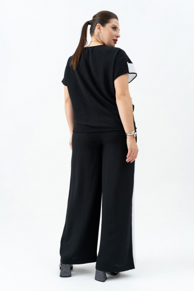 Блуза, брюки Andina 963 черн/белый - фото 9