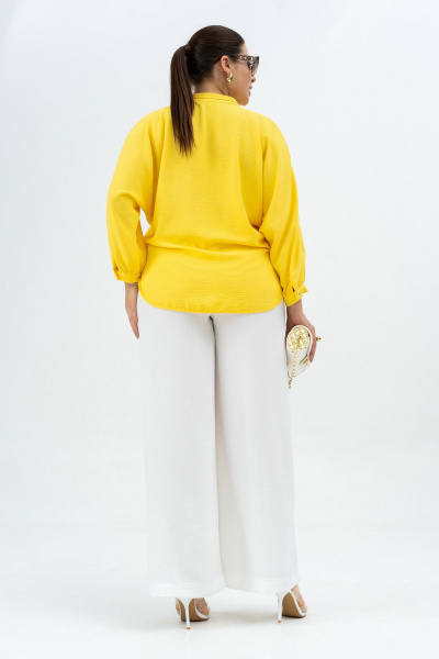 Блуза, брюки Andina 968 желтый/молоко - фото 19