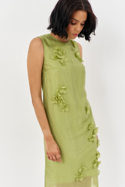 Платье FLAIM 1165 фисташка - фото 9