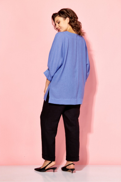 Блуза AVA fashion М-121 синий - фото 17