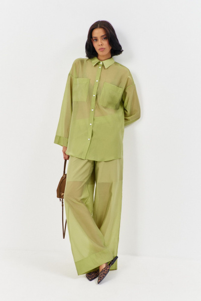 Блуза, брюки FLAIM 1166.01 фисташка - фото 1