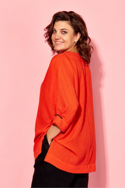 Блуза AVA fashion М-121.01 красно-оранжевый - фото 11