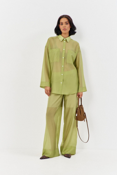 Блуза FLAIM 1167.01 фисташка - фото 3