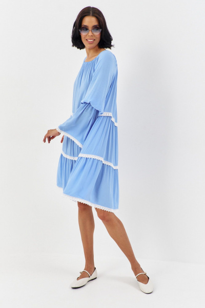 Платье FLAIM 1185 голубой - фото 7
