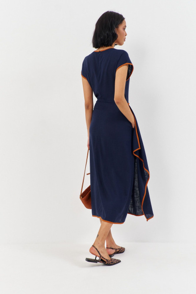 Платье FLAIM 1187 синий - фото 15