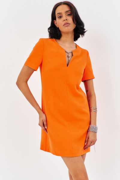 Платье FLAIM 1188 оранжевый - фото 7