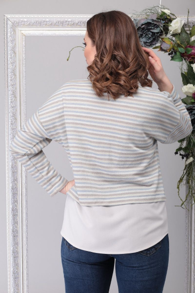 Джемпер Michel chic 755 бежевый - фото 4