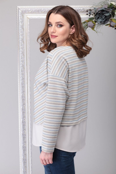 Джемпер Michel chic 755 бежевый - фото 3