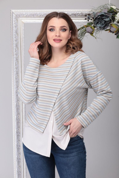 Джемпер Michel chic 755 бежевый - фото 1