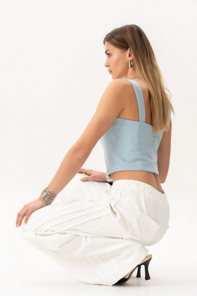 Топ Luna 230 голубой_джинс - фото 27