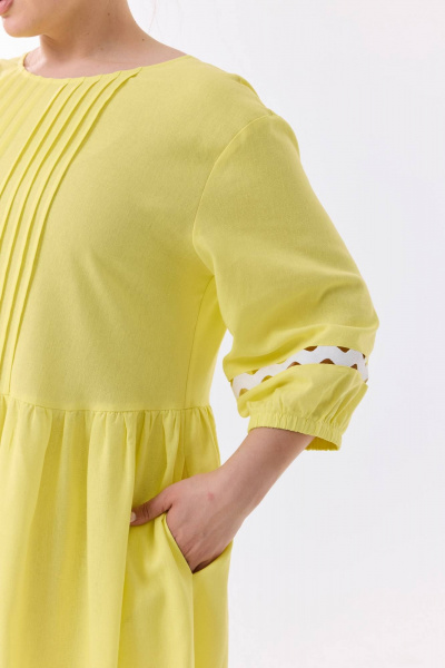 Платье SOVA 11288 желтый - фото 15