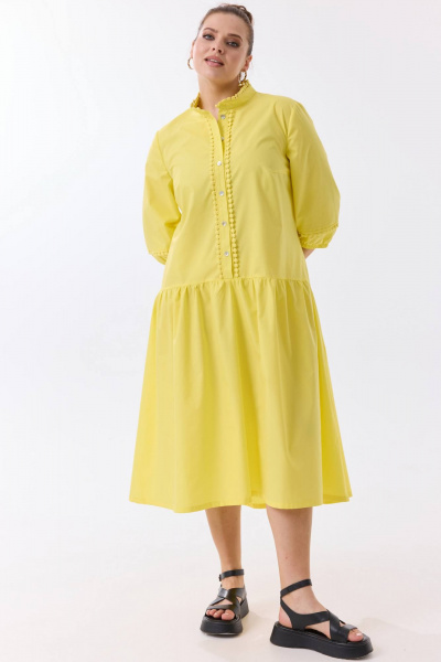 Платье SOVA 11289 желтый - фото 9