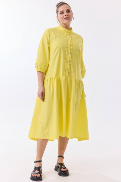 Платье SOVA 11289 желтый - фото 1