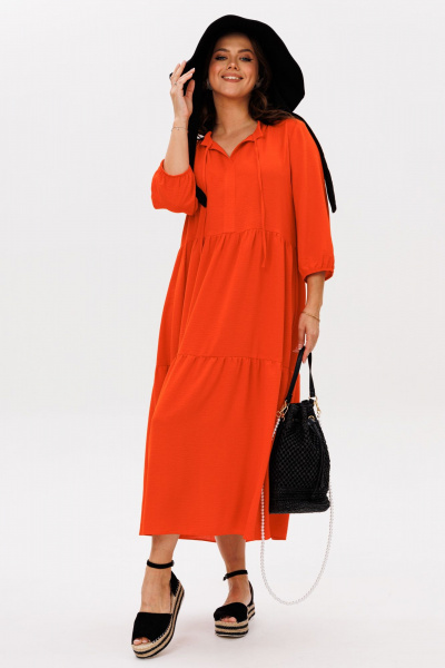 Платье Mubliz 270 оранжевый - фото 18