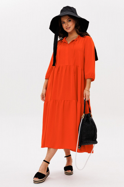 Платье Mubliz 270 оранжевый - фото 2