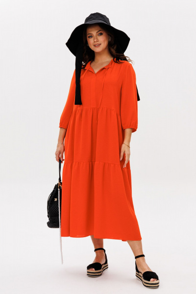 Платье Mubliz 270 оранжевый - фото 7