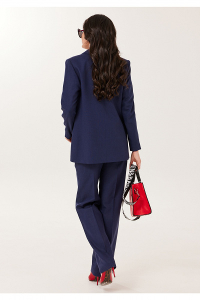Брюки, жакет, футболка Твой имидж 2136 синий - фото 3