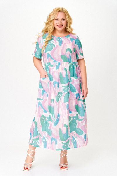 Платье Swallow 849.1 цветные_акварельные_краски - фото 11