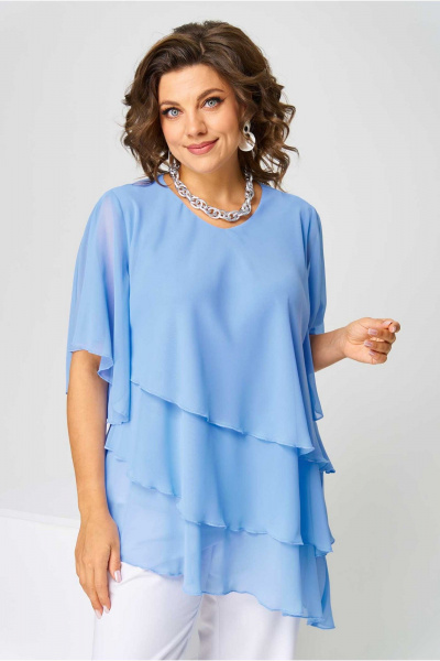Туника Асолия 4100 голубой - фото 5