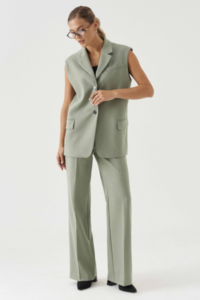 Жилет Панда 199837w оливковый - фото 5