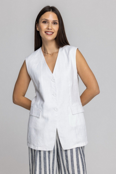 Жилет FASHION CENTRE Л-3967/б белый - фото 10