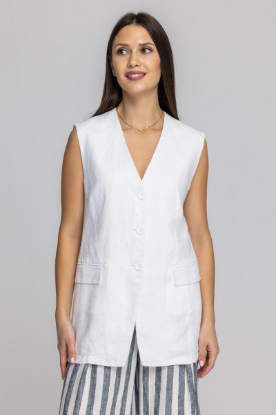 Жилет FASHION CENTRE Л-3967/б белый - фото 9