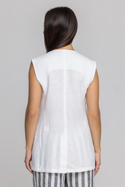 Жилет FASHION CENTRE Л-3967/б белый - фото 8