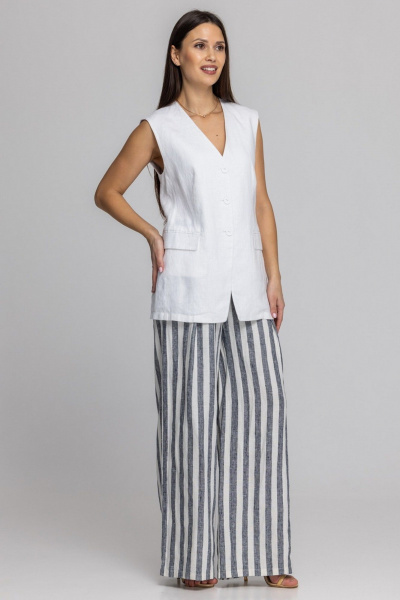 Жилет FASHION CENTRE Л-3967/б белый - фото 5