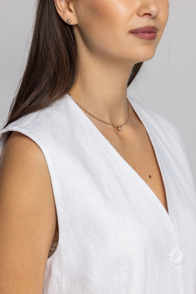 Жилет FASHION CENTRE Л-3967/б белый - фото 3