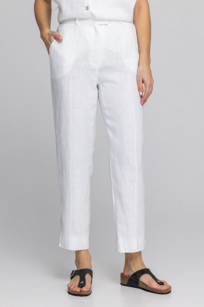 Брюки FASHION CENTRE Л-3971/б белый - фото 6