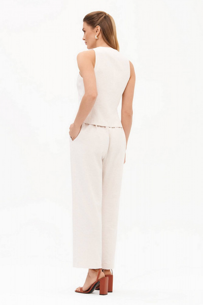 Жилет Nelva 1965 кремовый меланж - фото 5