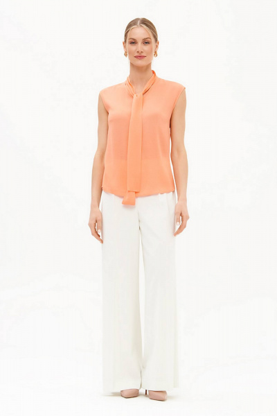 Блуза Nelva 23448 неоновый оранжевый - фото 7
