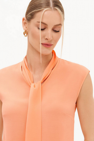 Блуза Nelva 23448 неоновый оранжевый - фото 5