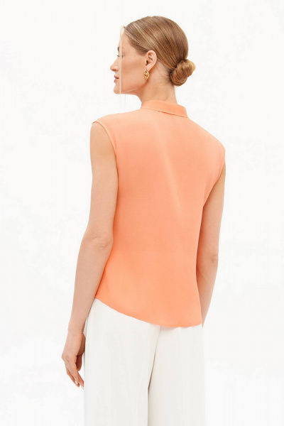 Блуза Nelva 23448 неоновый оранжевый - фото 2