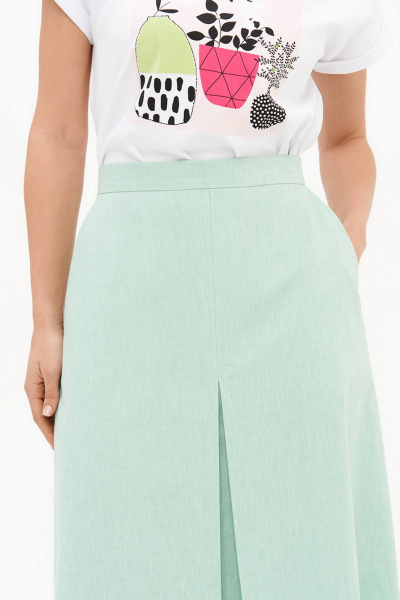 Юбка Nelva 4917 мятный - фото 6