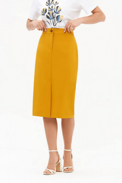 Юбка Nelva 4919 горчичный - фото 1