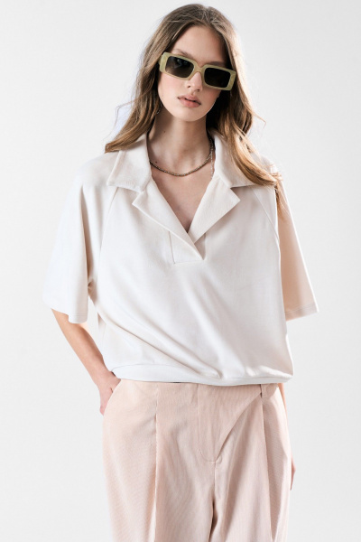 Джемпер MilMil 1191 жемчужный - фото 2