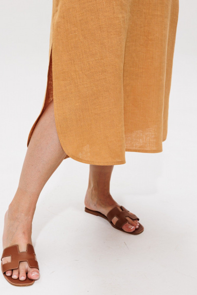 Платье Galean Style 979 охра - фото 7