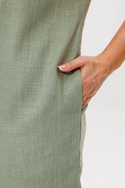 Платье Galean Style 974 хаки - фото 7