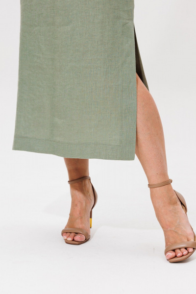 Платье Galean Style 974 хаки - фото 6