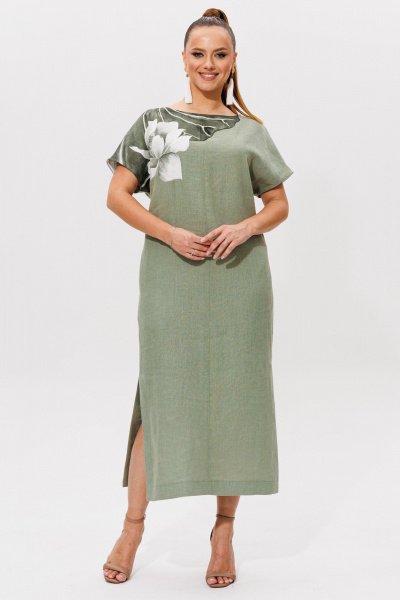 Платье Galean Style 974 хаки - фото 1
