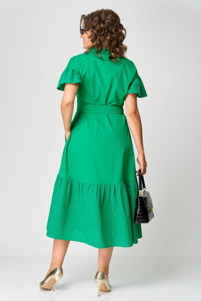 Платье EVA GRANT 7325Л изумруд - фото 9